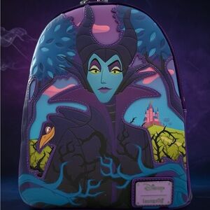 Disney Loungefly Maleficent Scene Mini Backpack NWT Villain